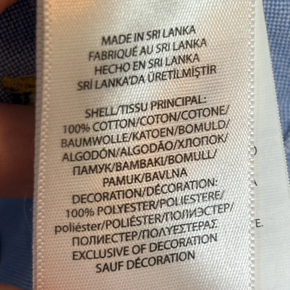 Polo Ralph Lauren size armpit